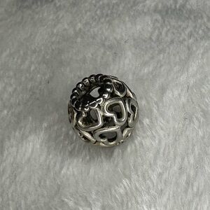 Pandora Charm – Pandora openwork heart charm – Authentic 925 ALE